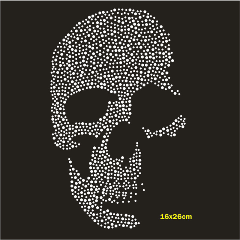 Skull Hotfix Strass Motif Cust - Beaded Trim Fringe avaliação e preço