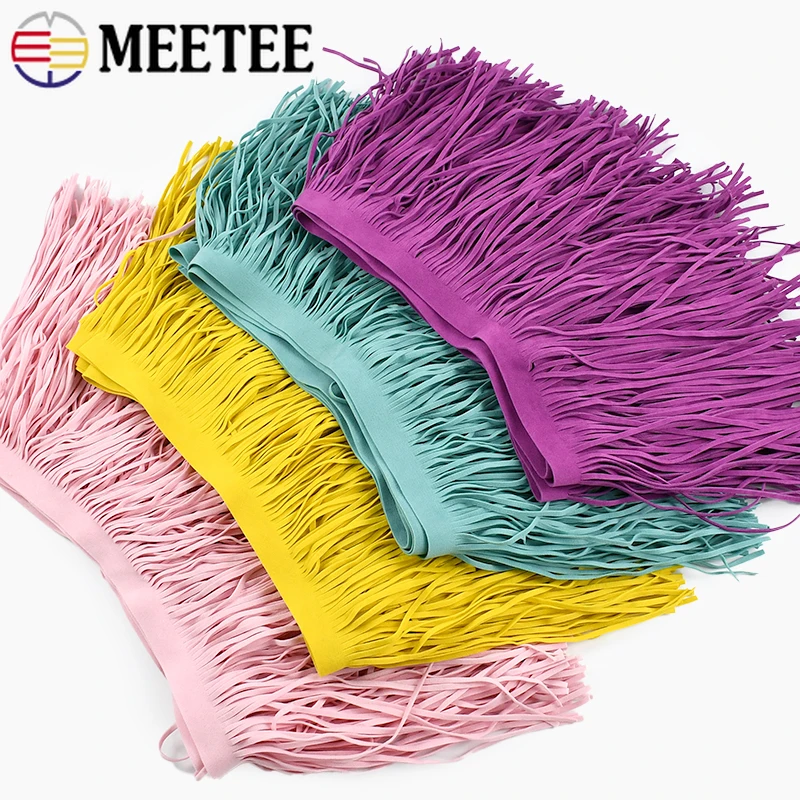 1-5M 15cm Suede Tassel Fringes - Pearl Trim Chain avaliação e preço