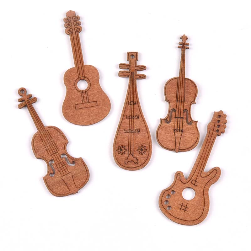 20Pcs/set Wood Handicraft guit - Hotfix Rhinestone Sheet avaliação e preço