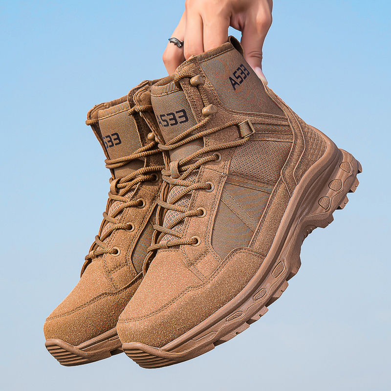 Men's Military Tactical Boots  - Guipure Lace Panel avaliação e preço