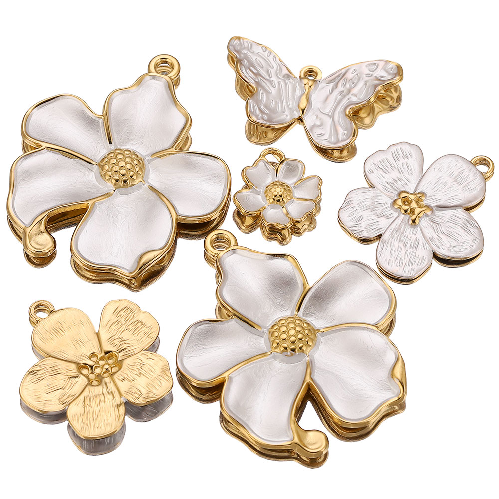 4PCS Stainless Steel White Cha - Embellishment Crafts avaliação e preço