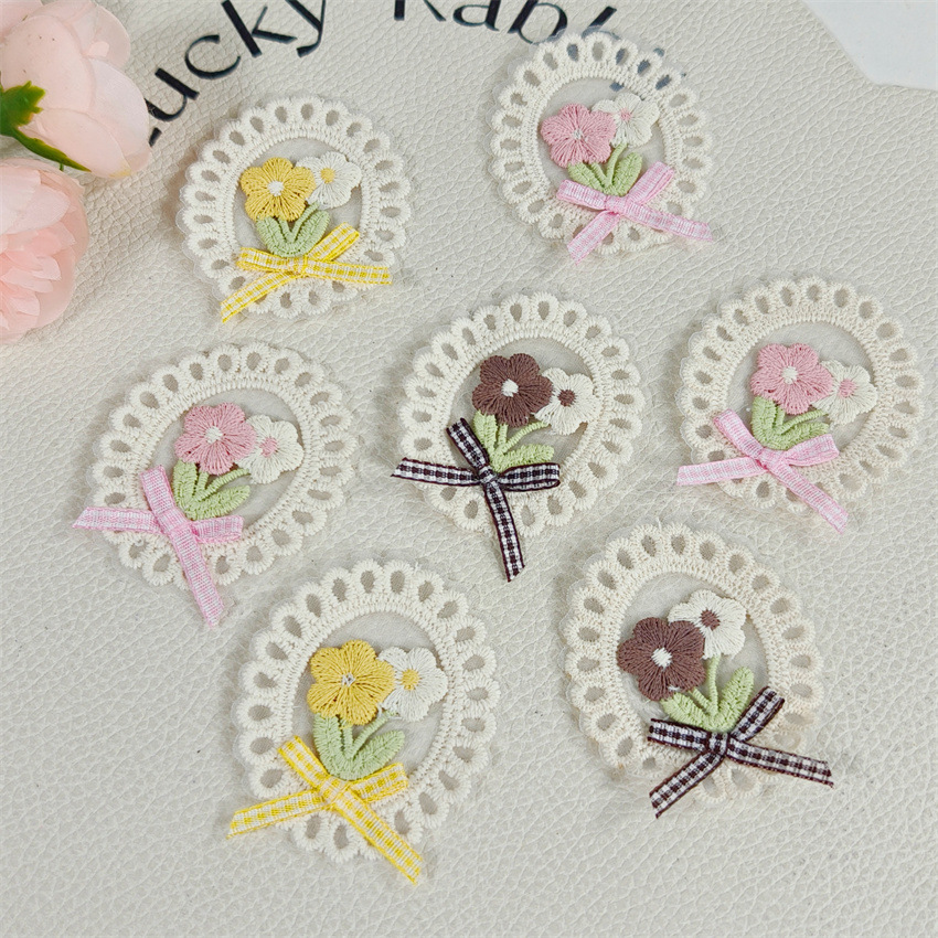 10PCS New Spring Summer Fresh - Applique Patch Flower avaliação e preço