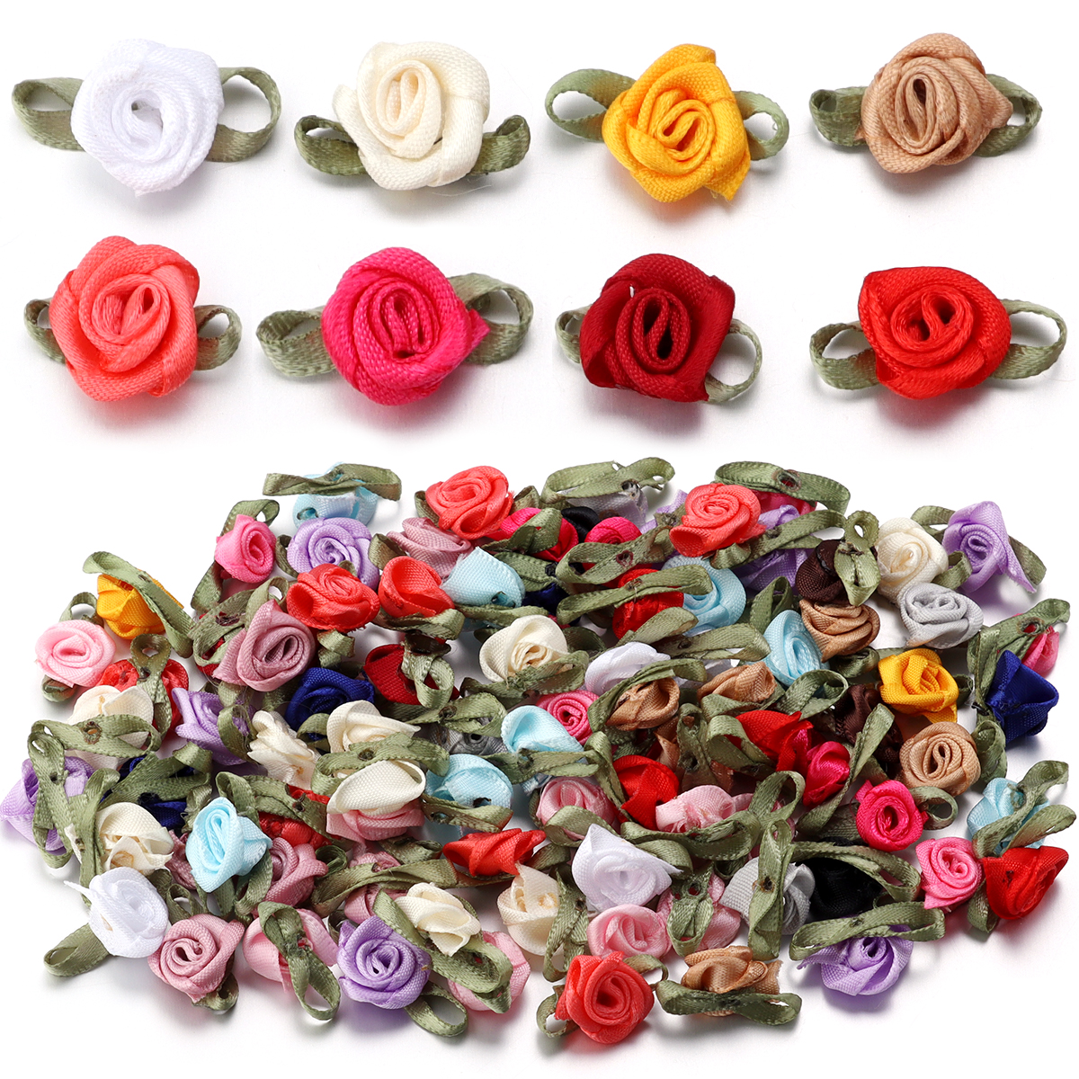 50Pcs 1.5x2.5cm 18 Colors For  - Embellishment Crafts avaliação e preço