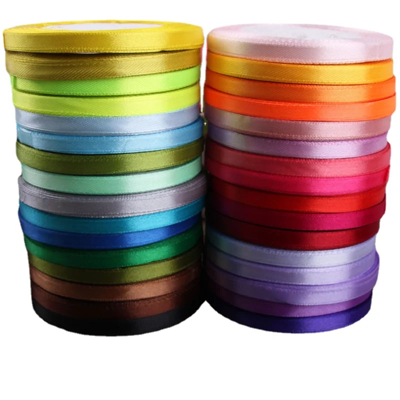 Velvet Ribbon Roll - 6mm Silk Satin Ribbons Length 25Yards/Roll