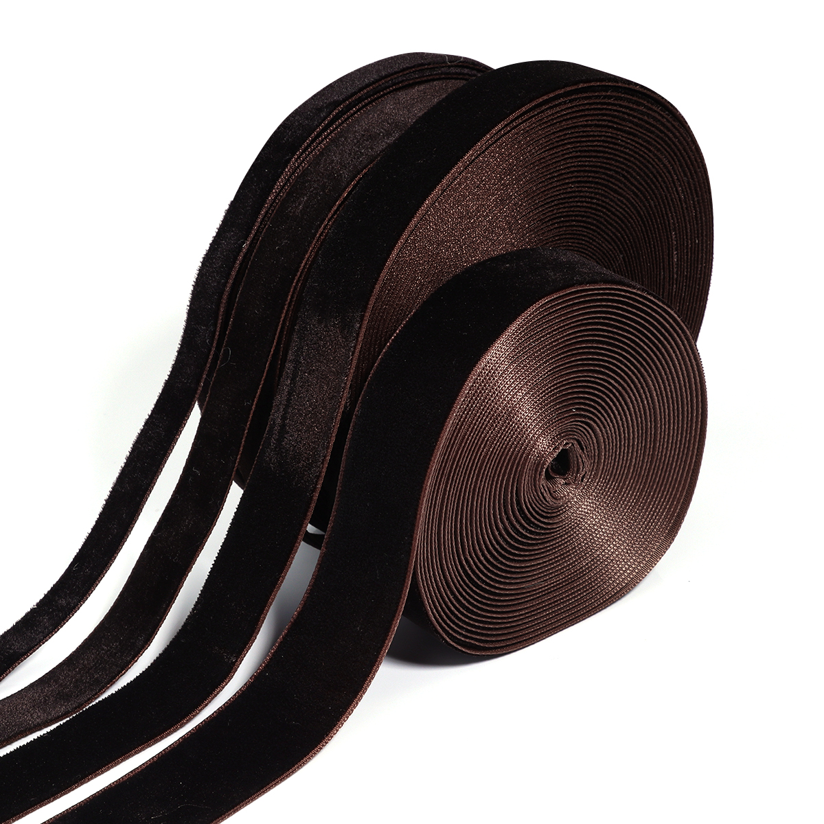 Velvet Ribbon Roll - 5-10yards/roll Velvet Ribbons Deep Brown Color