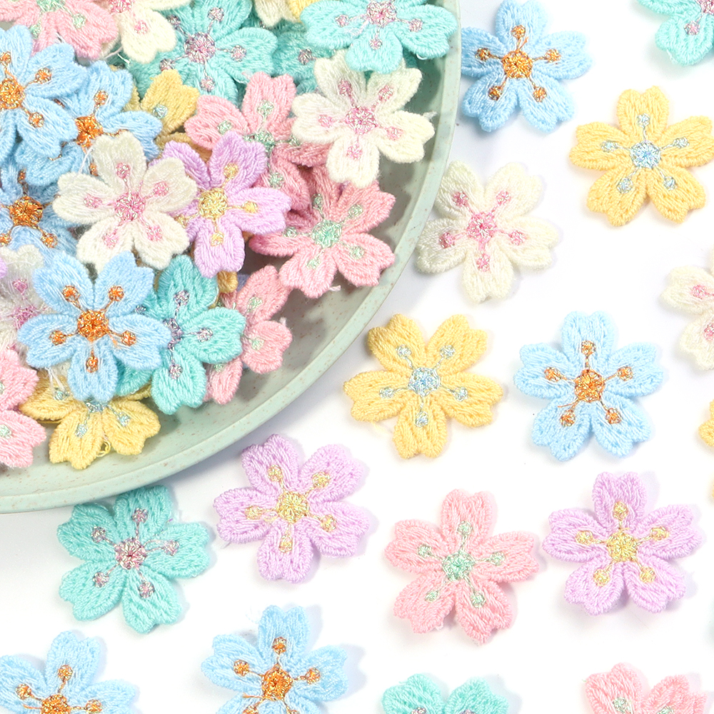 20pcs/lot Colorful 2.4cm Embro - Embroidery Embellishments avaliação e preço