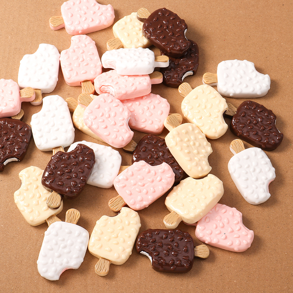 4pcs Simulation Food Ice Cream - Embellishments For Scrapbooking avaliação e preço