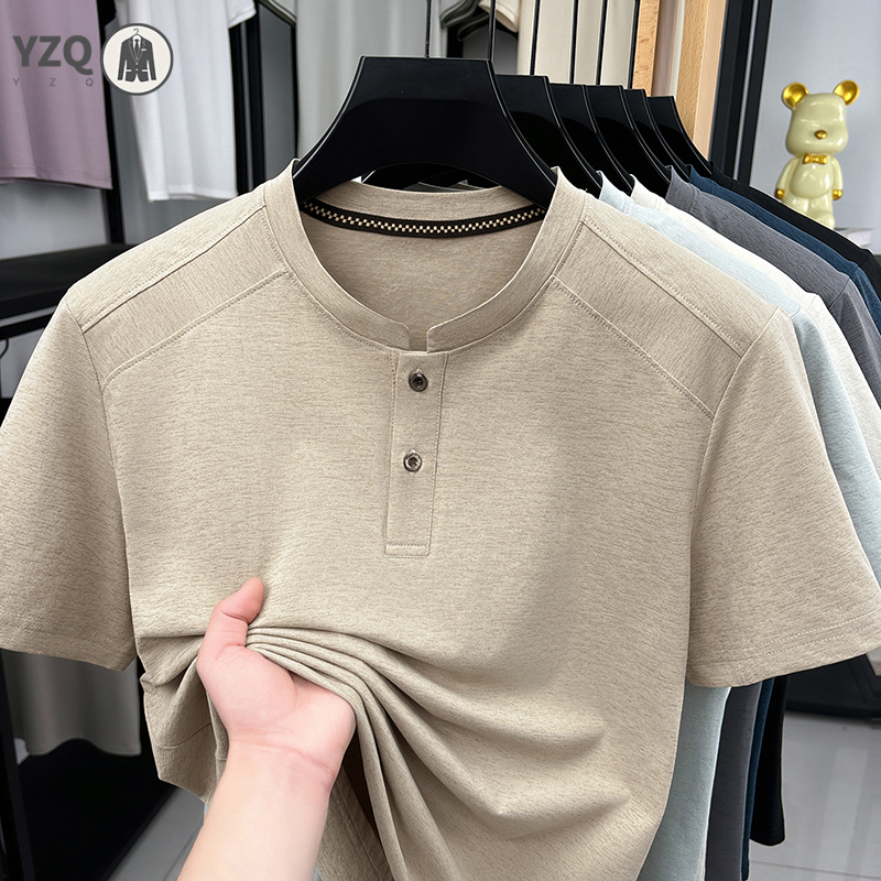 2026 Fashion Men's Henley Neck - Embellish Knit avaliação e preço