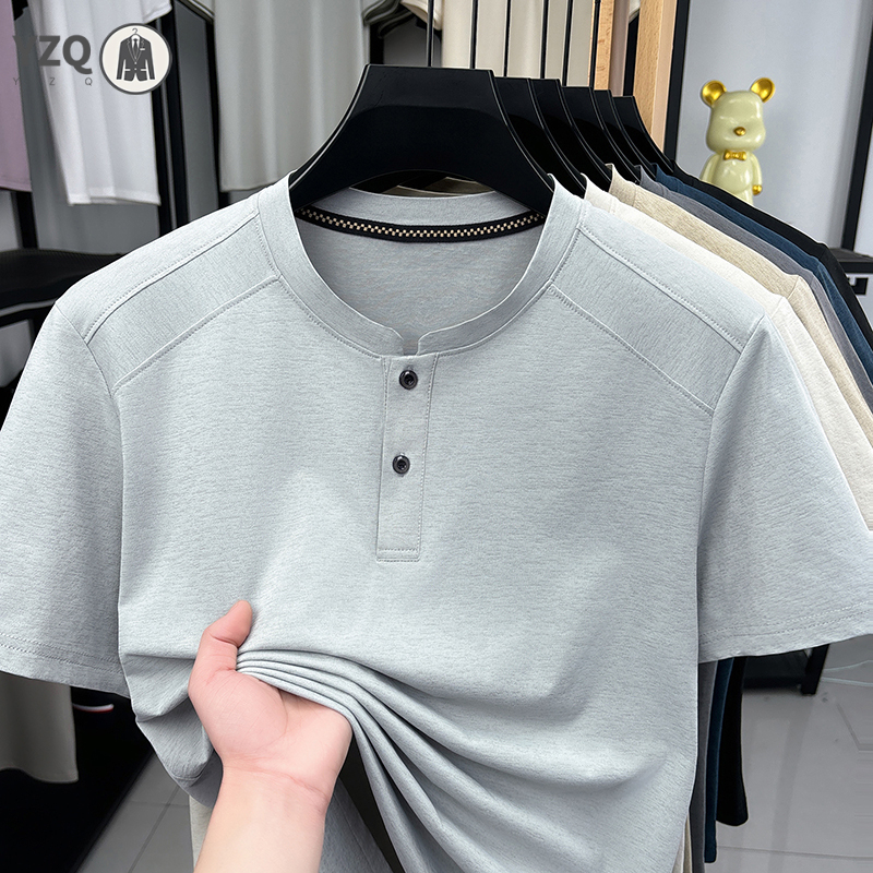 2026 Fashion Men's Henley Neck - Embellish Knit avaliação e preço