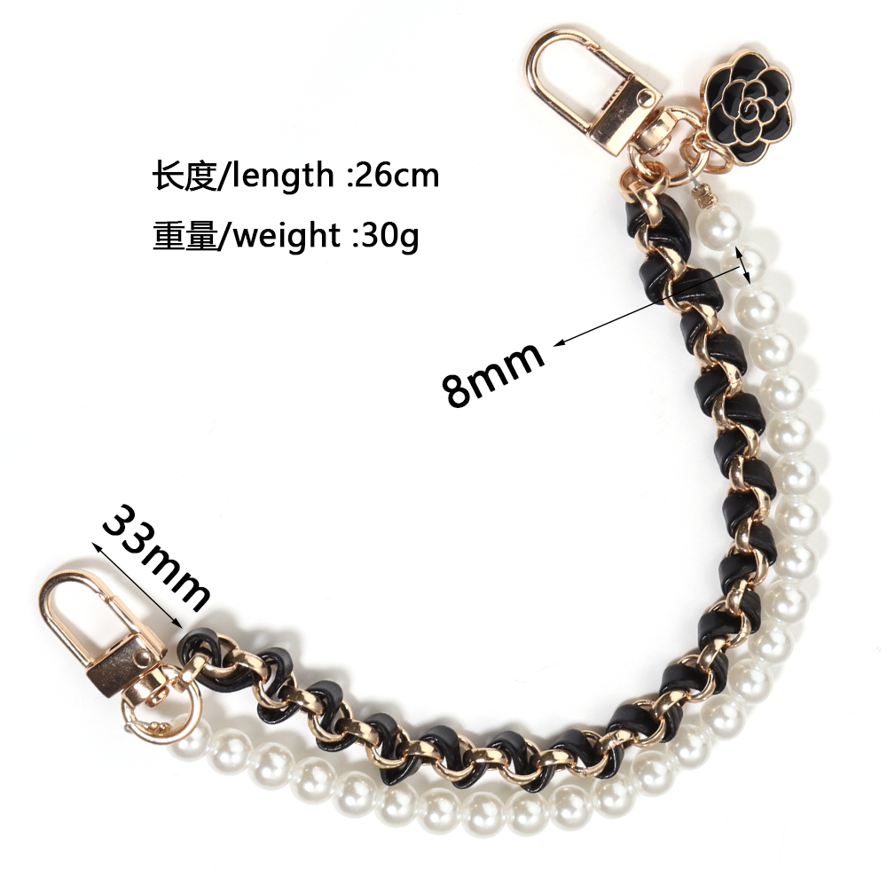 1 Strand/Lot Leather Imitation - Pearl Trim Chain avaliação e preço
