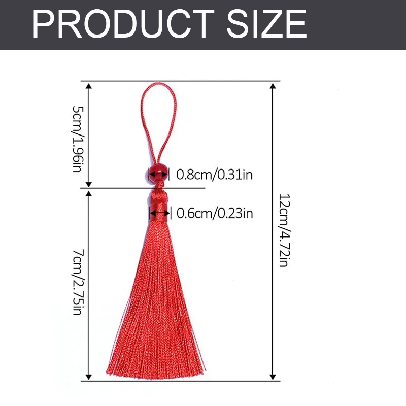 10/5Pcs Polyester Silk Tassel  - Beaded Trim Fringe avaliação e preço