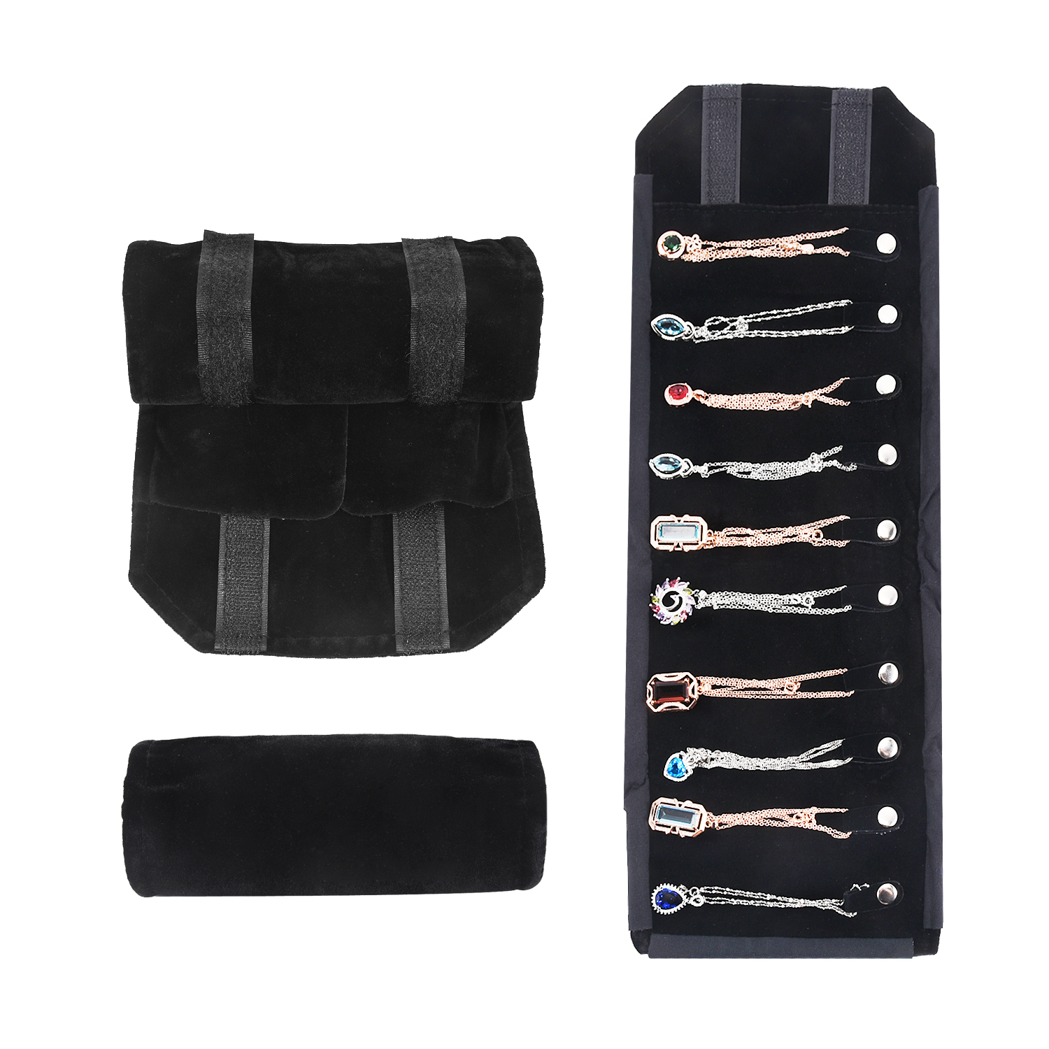 Travel Jewelry Necklace Displa - Velvet Ribbon Roll avaliação e preço