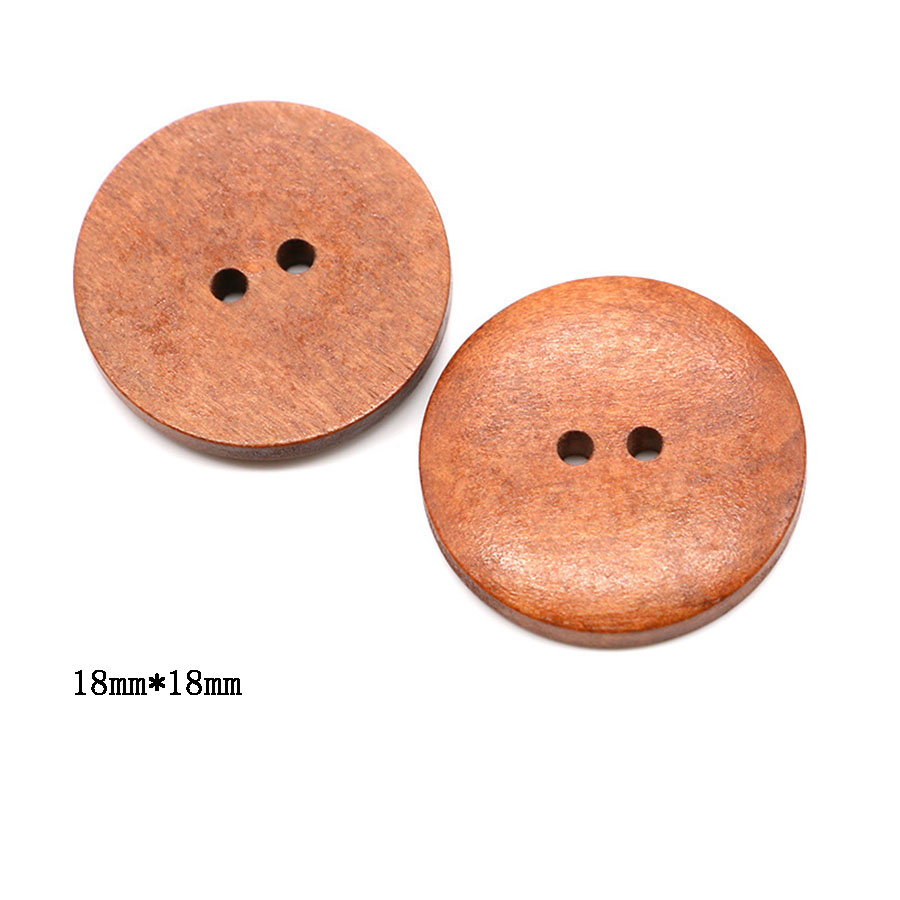 10pcs 18mm Round Wooden Button - Embellishments For Scrapbooking avaliação e preço