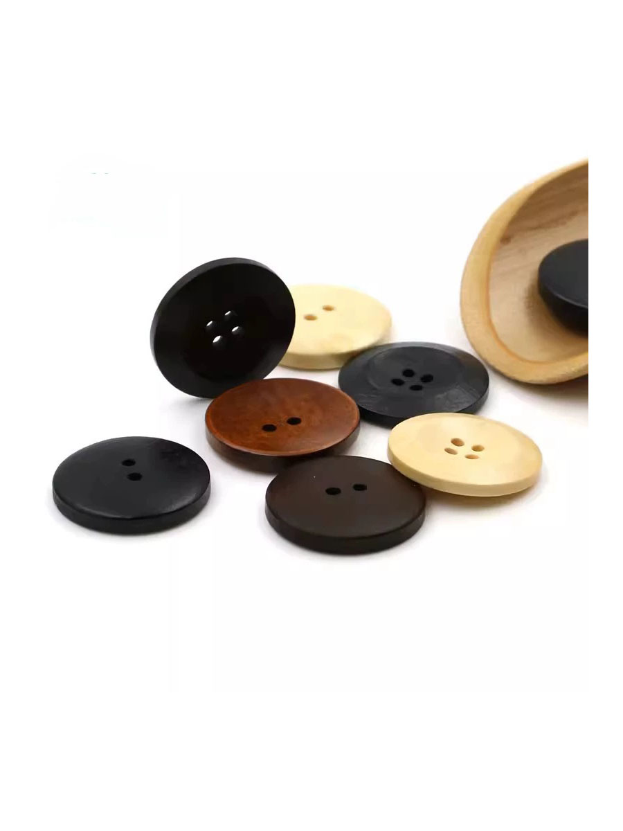 10pcs 18mm Round Wooden Button - Embellishments For Scrapbooking avaliação e preço