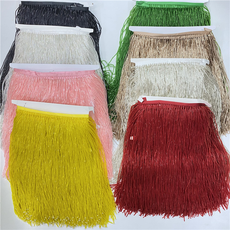 2metros/lot 30cm Wide High Qua - Beaded Trim Fringe avaliação e preço