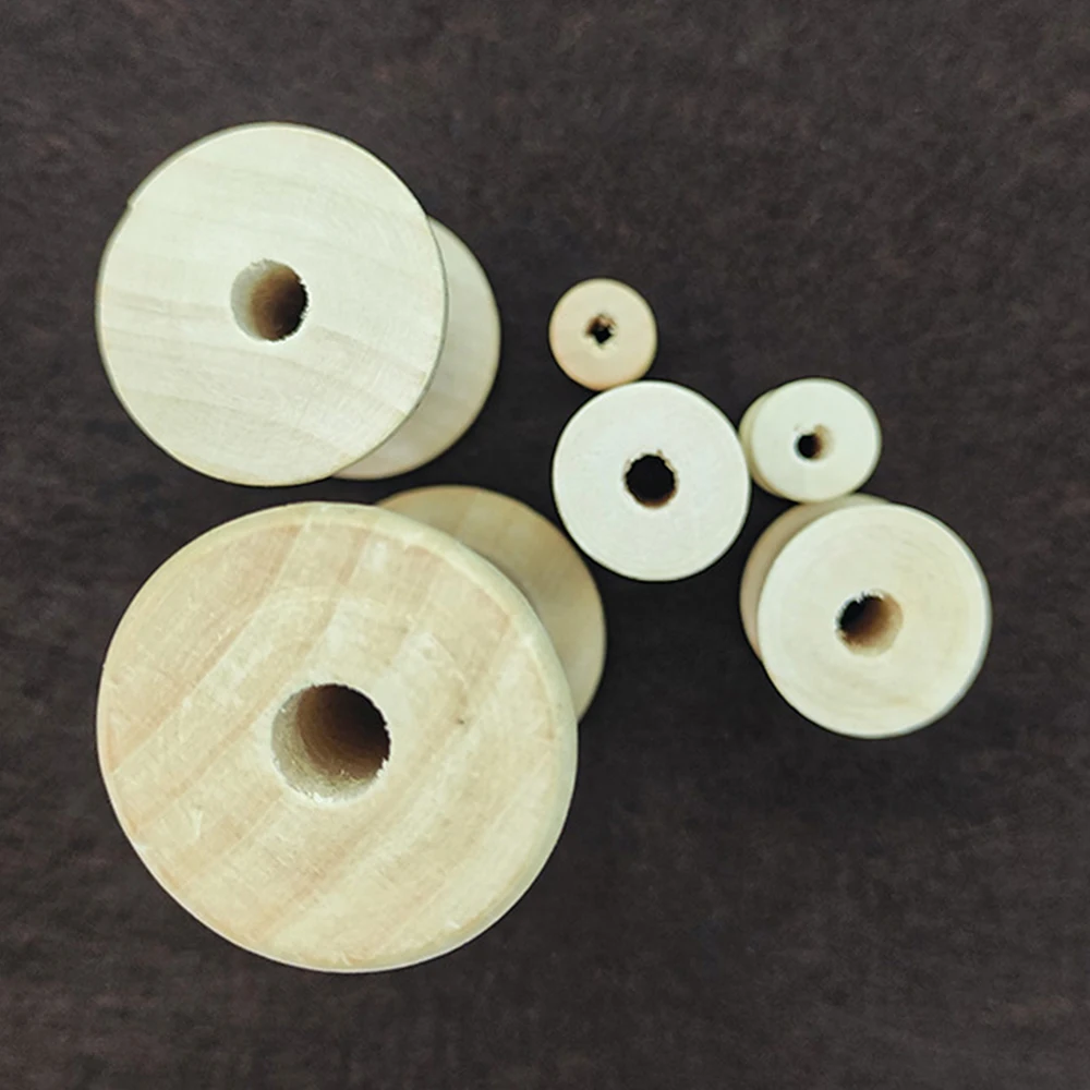 10/5Pcs Mini Wooden Bobbins Em - Organza Ribbon Spool avaliação e preço