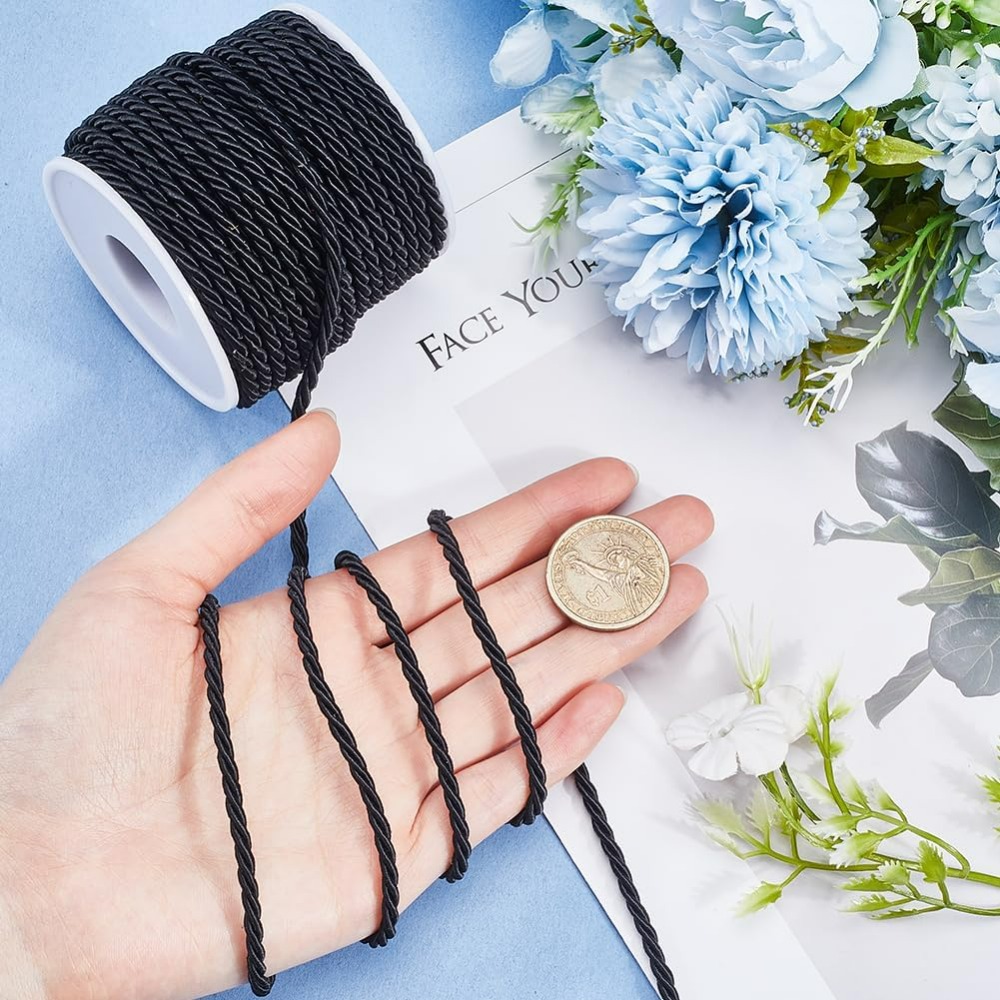 22 Yards 3mm Twisted Cord Deco - Cord Trim Twisted avaliação e preço