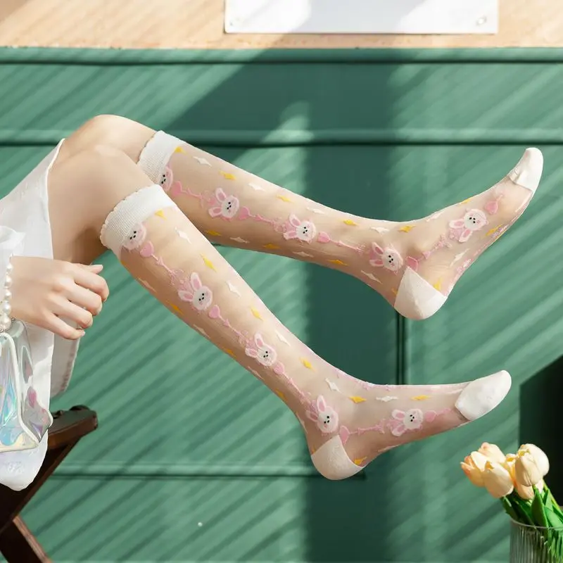 Summer Thin Women Stockings Ul - Crystal Mesh Fabric avaliação e preço