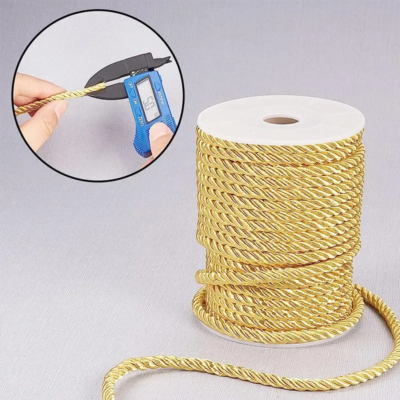 5mm 100yards Twisted Cord Rope - Cord Trim Twisted avaliação e preço