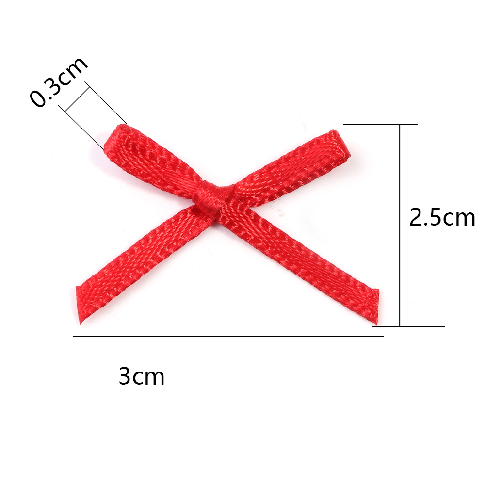 50Pcs 2.5x3cm Ribbons Mini Sat - Embellishments For Scrapbooking avaliação e preço