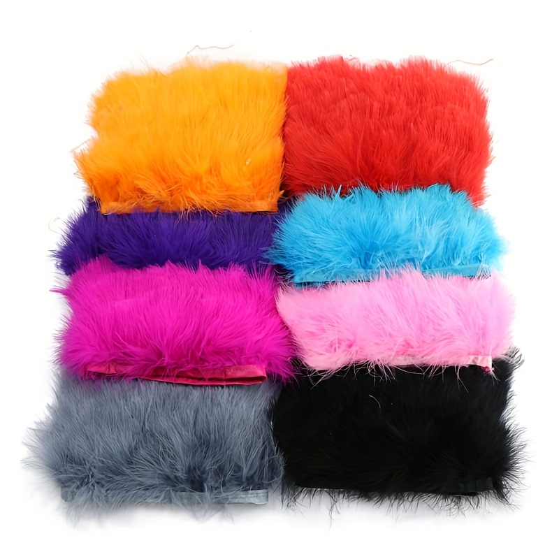 Fluffy Turkey Feathers Trim Fr - Fringe Ribbon Sewing avaliação e preço