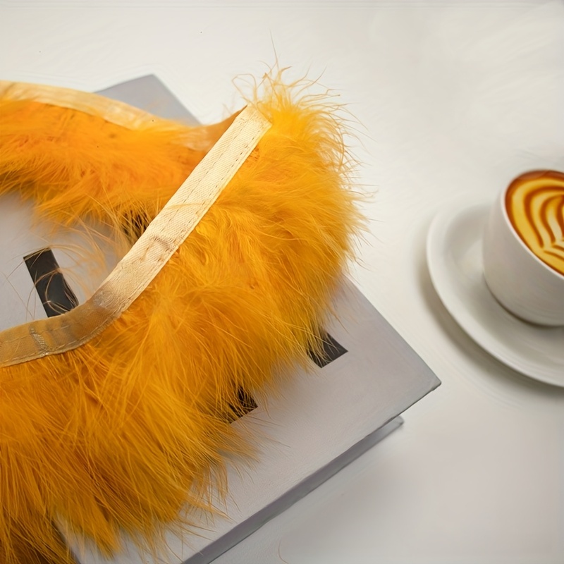Fluffy Turkey Feathers Trim Fr - Fringe Ribbon Sewing avaliação e preço