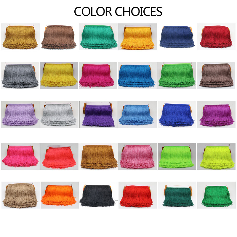 10 Yards 15cm Long Tassel Frin - Fringe Ribbon Sewing avaliação e preço