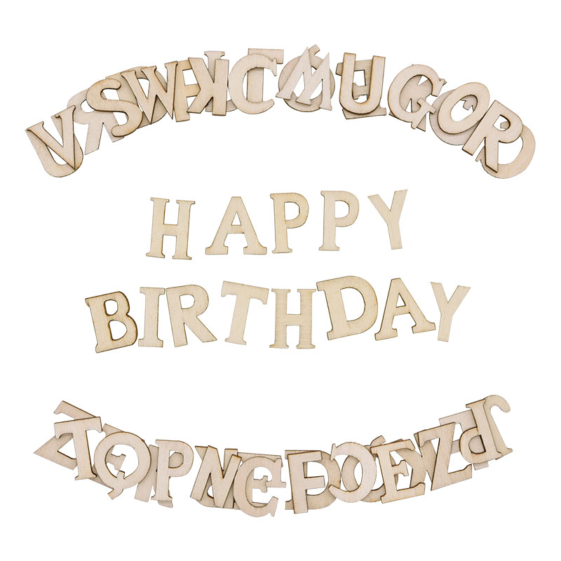 100pcs Letters Wooden Alphabet - Embellishments For Scrapbooking avaliação e preço