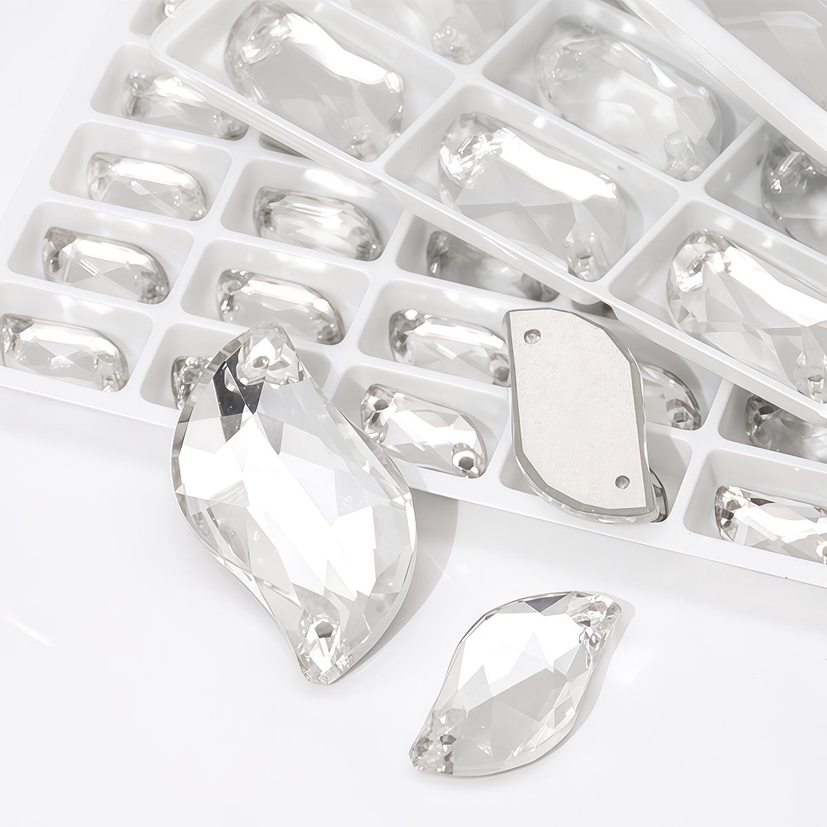 S Shape Sew On Rhinestone Crys - Sew On Rhinestone avaliação e preço