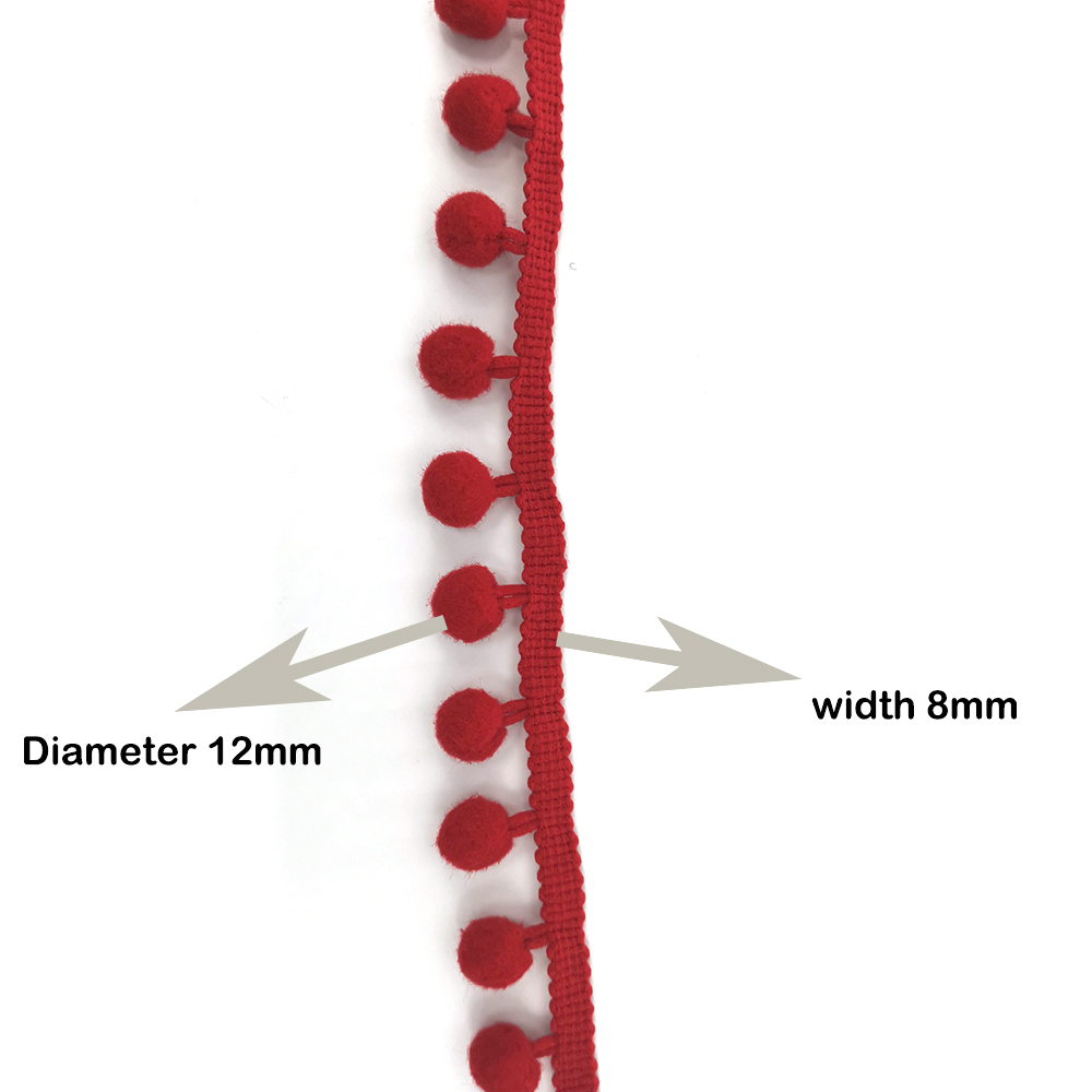 1-5yard Pom pom Fringe Lace Ri - Fringe Ribbon Sewing avaliação e preço