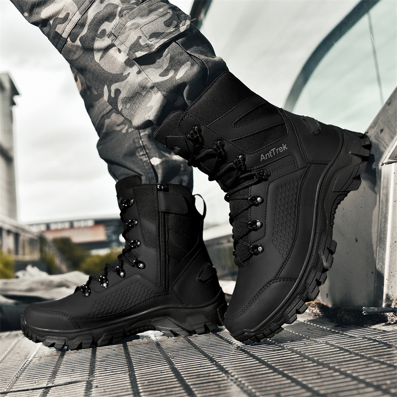New Men Tactical Boots Hunting - Guipure Lace Panel avaliação e preço