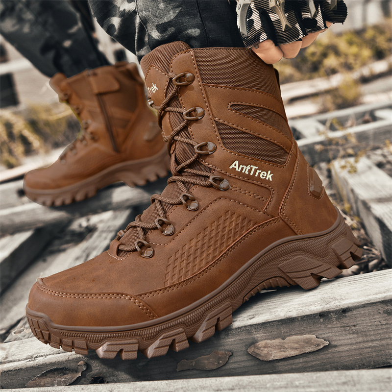 New Men Tactical Boots Hunting - Guipure Lace Panel avaliação e preço