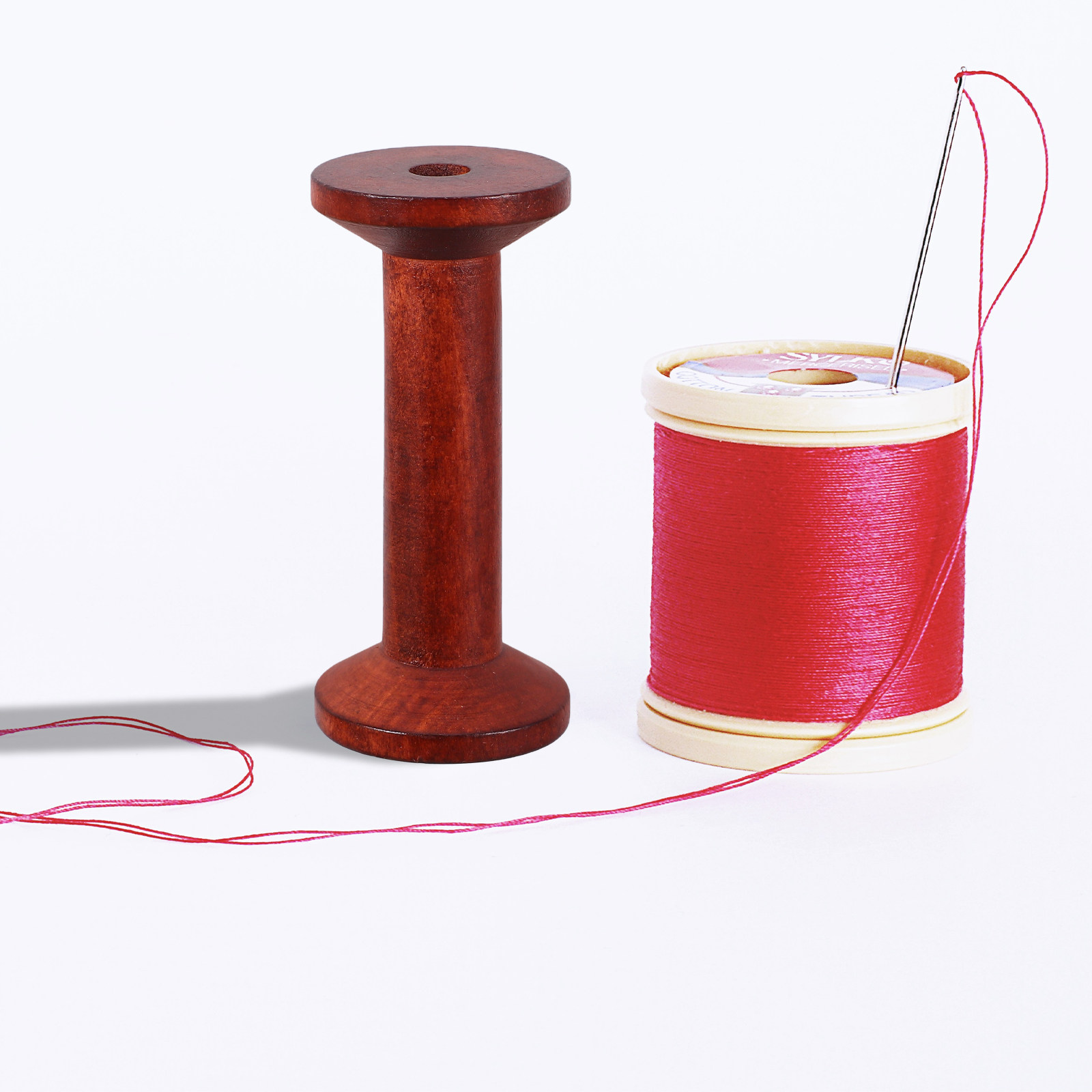 6Pcs Smooth Wood Thread Spools - Embroidery Craft avaliação e preço
