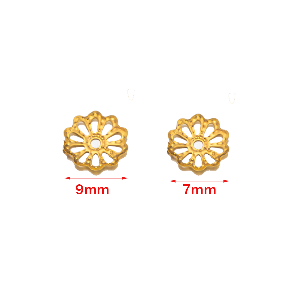 200pcs 7/9mm Filigree Flower H - Embellishment Crafts avaliação e preço