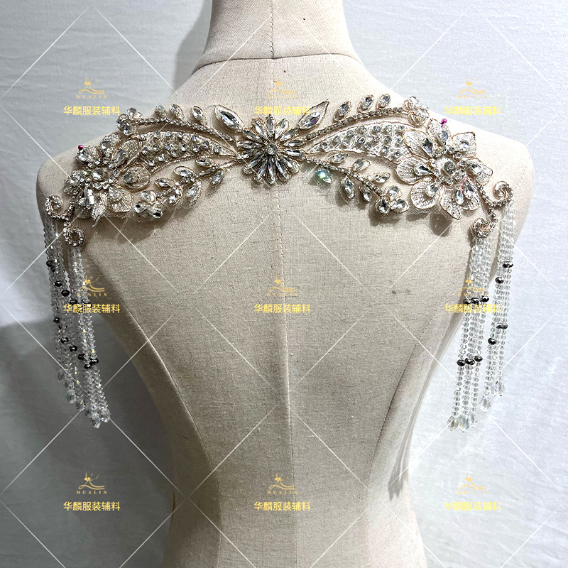 Hand Beaded Fringe Trim with P - Beaded Trim Fringe avaliação e preço