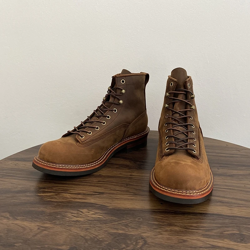 Vintage British Men Ankle Boot - Guipure Lace Panel avaliação e preço