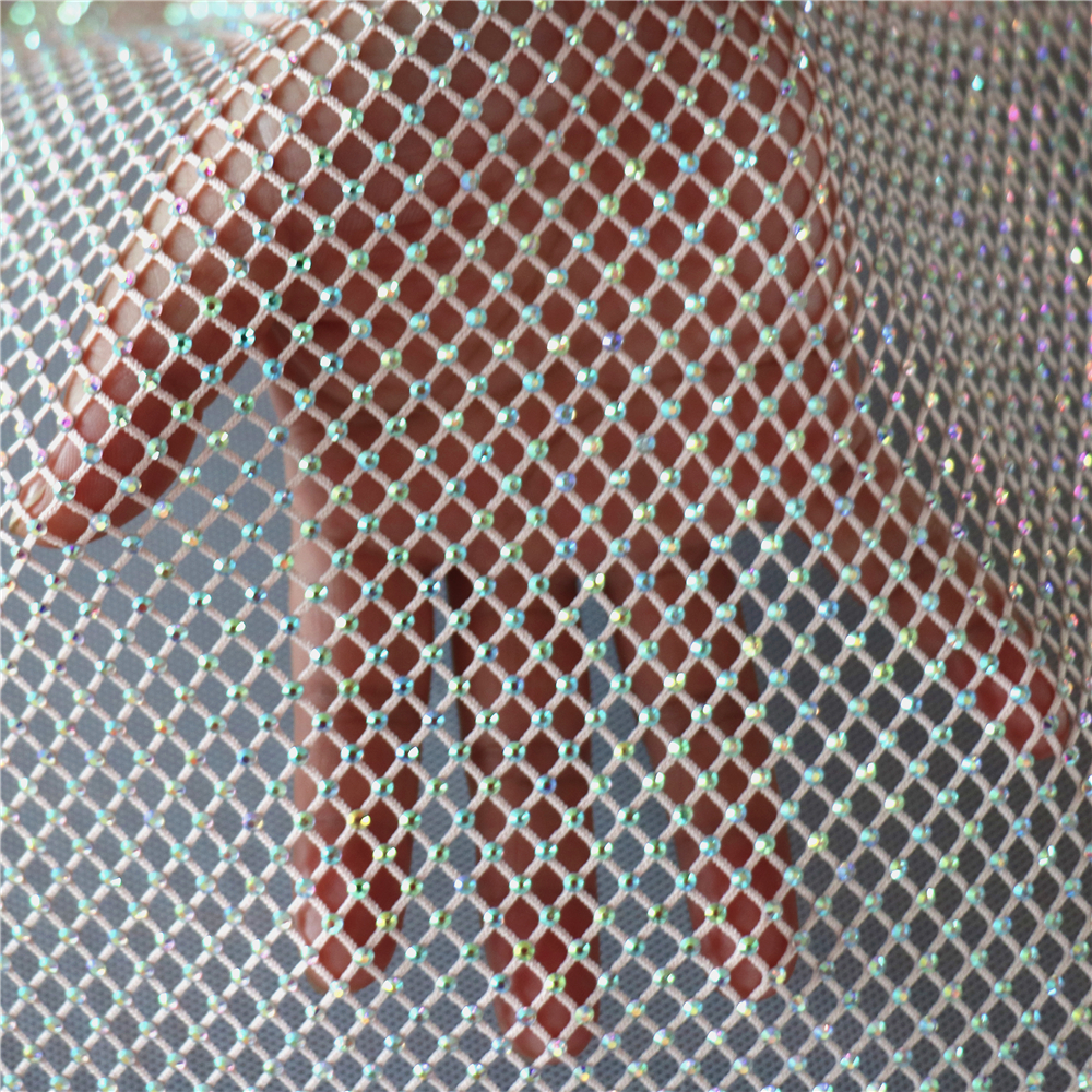 Fashion DIY AB Color Rhineston - Crystal Mesh Fabric avaliação e preço