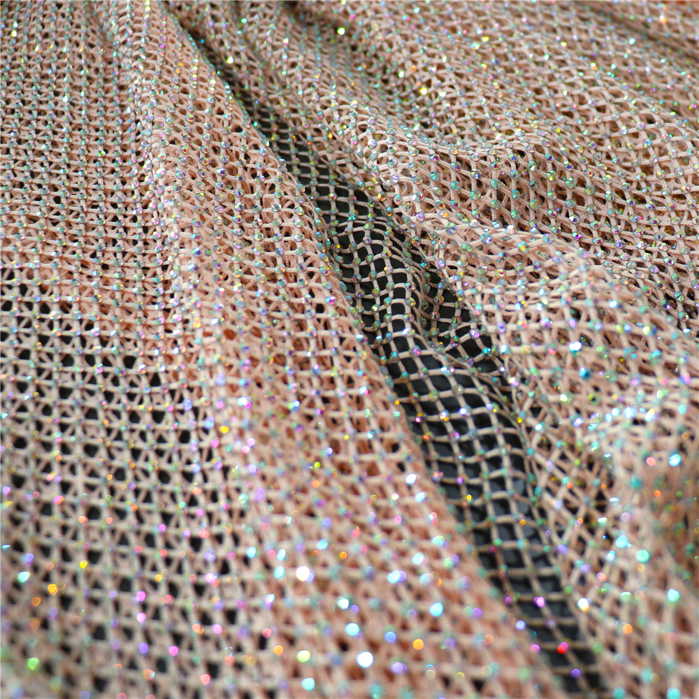 Fashion DIY AB Color Rhineston - Crystal Mesh Fabric avaliação e preço