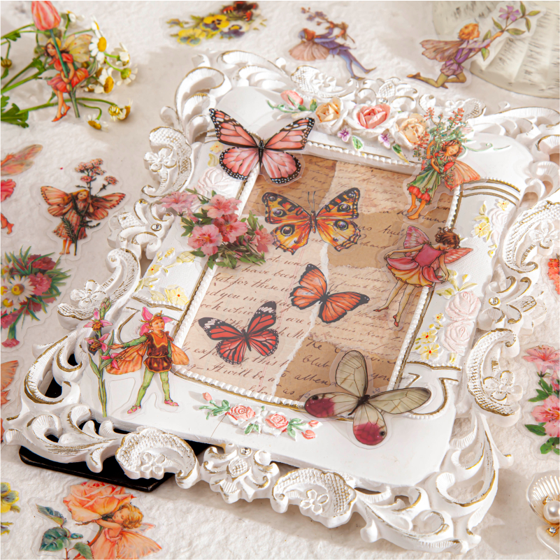 45sheets/pack Vintage Butterfl - Embellishments For Scrapbooking avaliação e preço