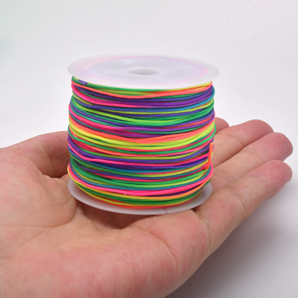 50Yds 0.8mm Crafts Nylon Cord  - Beaded Trim Fringe avaliação e preço