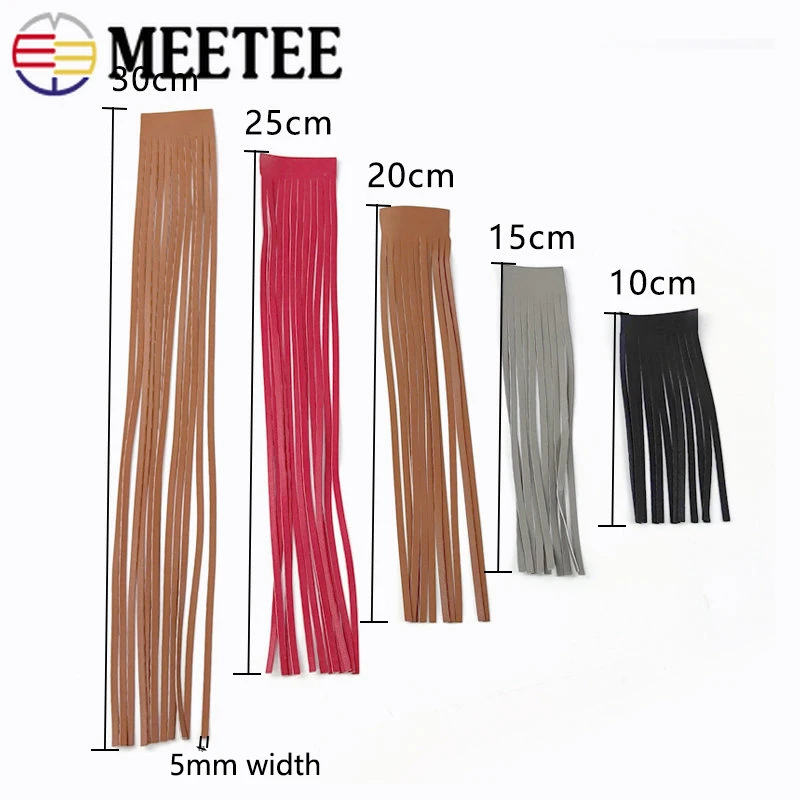 1Meter Meetee 10-30cmX5mm PU L - Fringe Ribbon Sewing avaliação e preço