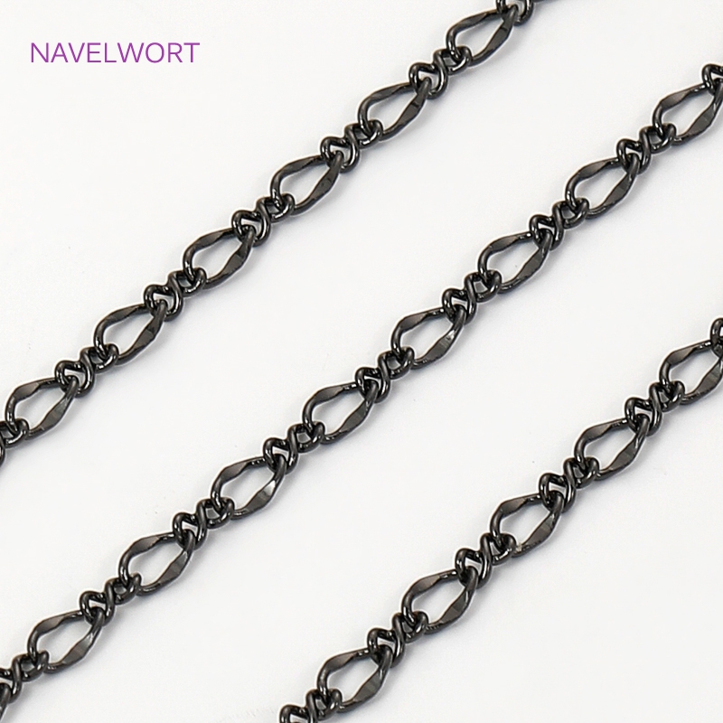 Black Color Oval Thin Chains F - Embroidery Craft avaliação e preço