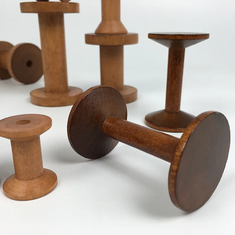 Vintage Wooden Spools DIY Reel - Organza Ribbon Spool avaliação e preço