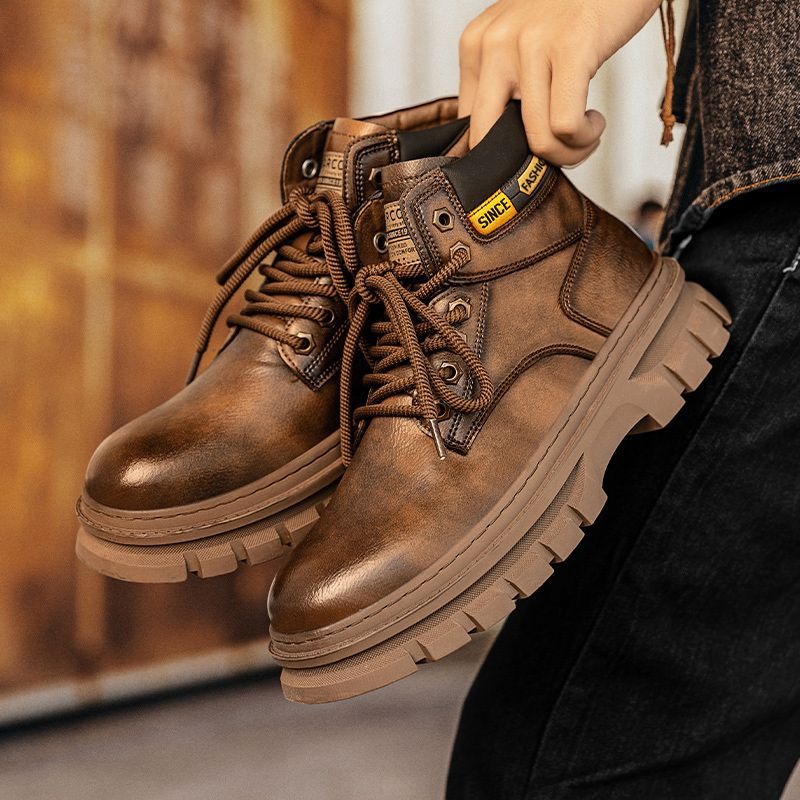 Vintage Men Platform Ankle Boo - Guipure Lace Panel avaliação e preço