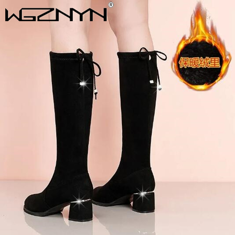 Women Autumn Winter Black Knee - Guipure Lace Panel avaliação e preço