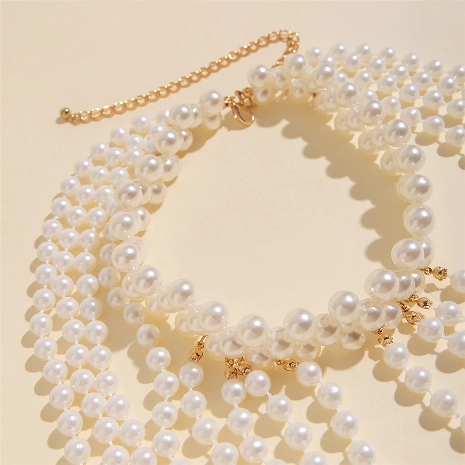 Bridal Tassel Imitation Pearl  - Pearl Trim Chain avaliação e preço