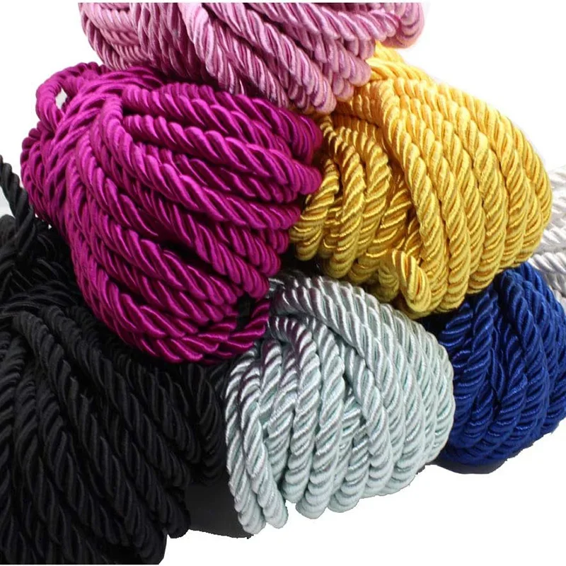 5/10M Silk Rope 3-Ply Braided  - Cord Trim Twisted avaliação e preço