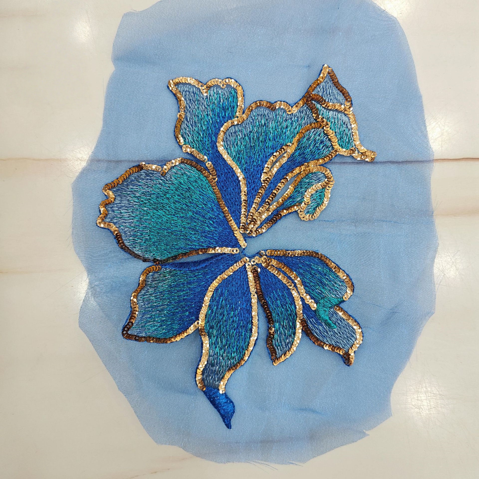 Organza Embroidery Applique Pa - Craft Embellishments avaliação e preço