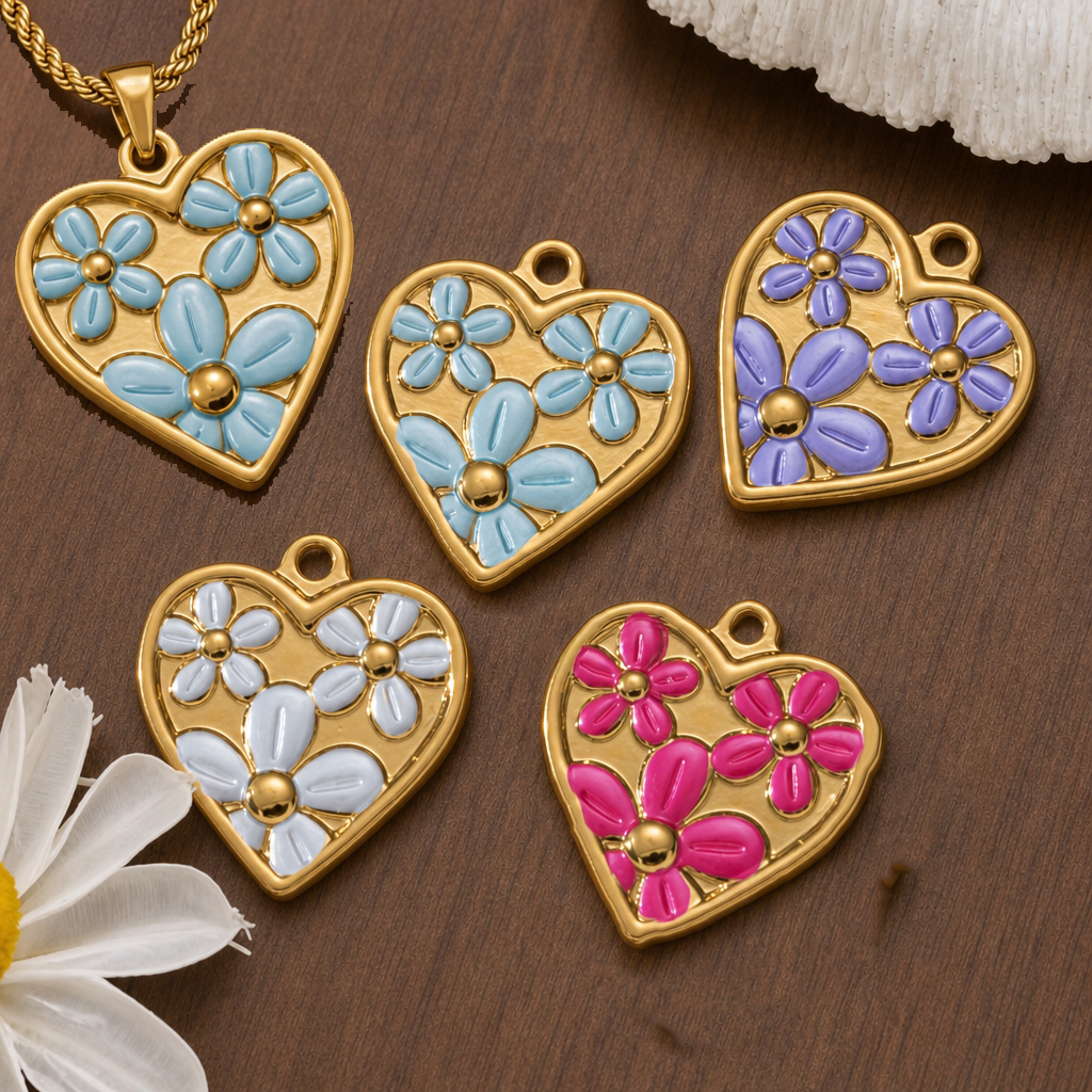 2pcs Stainless Steel Enamel He - Embellishment Crafts avaliação e preço