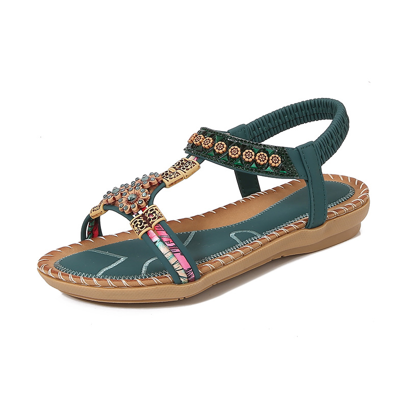 Fashion Bohemian Summer Sandal - Sew On Rhinestone avaliação e preço